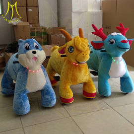 Hansel electric mountable plush motorized animal for shopping mall proveedor