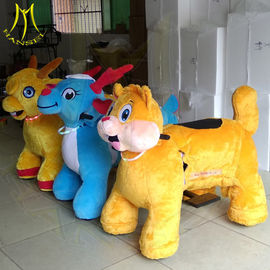 Hansel amusement park plush safari ride on toy walking animals scooters proveedor