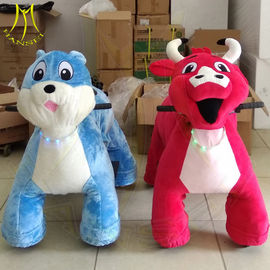Hansel amusement park plush safari ride on toy walking animals scooters proveedor
