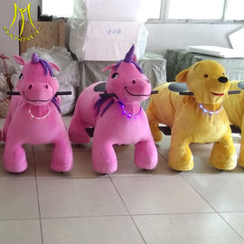 Hansel shopping mall children funfair plush battery operated zoo animal toy ride proveedor