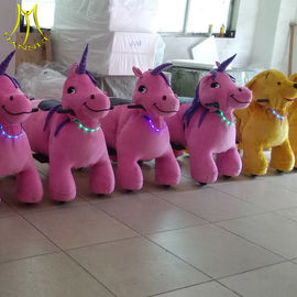 Hansel shopping mall children funfair plush battery operated zoo animal toy ride proveedor