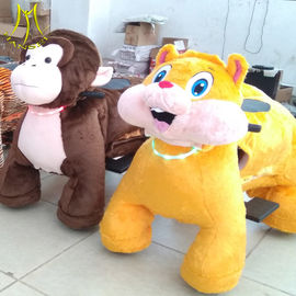 Hansel Guangzhou plush moving toy animal toy horse on 4 wheels for kids proveedor