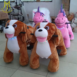 Hansel  new plush animal electric scooter dinosaur park animal coin operated dog proveedor