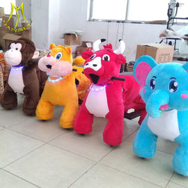 Hansel  indoor game ride plush animal walking robot ride zippy pets ride toy elephant proveedor