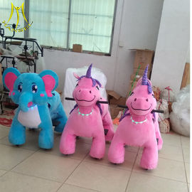 Hansel  indoor game ride plush animal walking robot ride zippy pets ride toy elephant proveedor