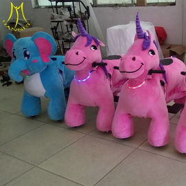 Hansel  hot-selling kids animal horse riding machine for sale plush unicorn large ride in mall proveedor