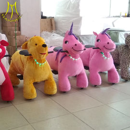 Hansel  cheap mall kids riding horse toy  adult ride on toys motorized animal scooters proveedor