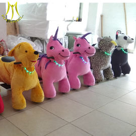 Hansel  plush walking electric toy ride on furry animal unicorn rides proveedor