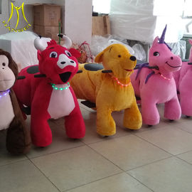 Hansel  plush walking electric toy ride on furry animal unicorn rides proveedor