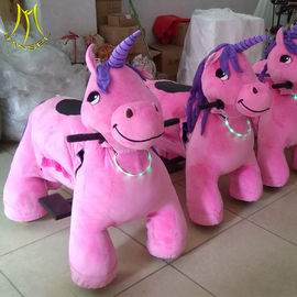 Hansel stuffed animal motorized plush elecrtric ride on animal toy for indoor playground proveedor