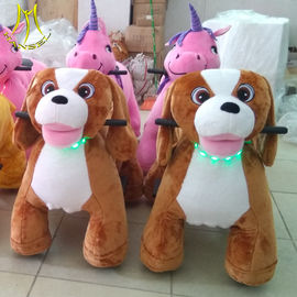 Hansel stuffed animal motorized plush elecrtric ride on animal toy for indoor playground proveedor