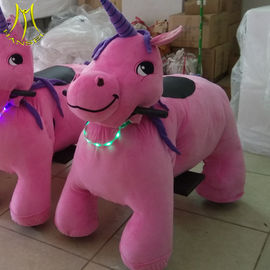Hansel stuffed animal motorized plush elecrtric ride on animal toy for indoor playground proveedor