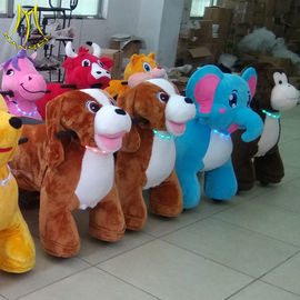 Hansel battery motorized plush riding kiddy riders electric animal scooter proveedor