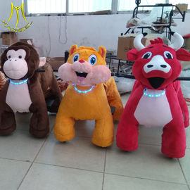 Hansel children plush battery operated moving animals for shopping mall proveedor