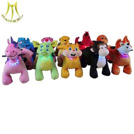 Hansel 2019 new indoor and outdoor amusement kids coin operated walking animal ride proveedor