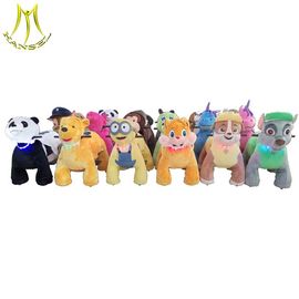 Hansel  new coin operated battery plush animal electric scooter for shopping mall proveedor