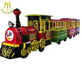 Hansel shopping mall battery operated amusement trackless electric trains proveedor