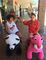 Hansel indoor playground equipment coin operated ridable plush animal rides proveedor