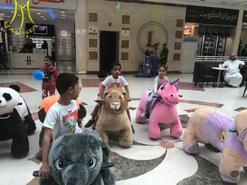 Hansel coin operated 4 wheel kid ride electric animal scooter in mall proveedor