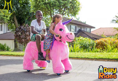 Hansel animal motorized ride large plush ride toy on wheels animal drive toy amusement rides equipment proveedor