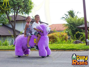 Hansel animal motorized ride large plush ride toy on wheels animal drive toy amusement rides equipment proveedor