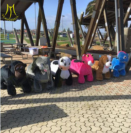 Hansel animal motorized ride large plush ride toy on wheels animal drive toy amusement rides equipment proveedor